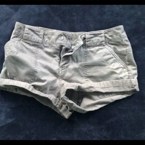Old Navy Jean Shorts. Size: 1. (ADULTS, NOT KIDS) Green/Gray. Prices Negotiable.